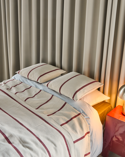 Pudebetræk, HDNula, Råhvid;Brun