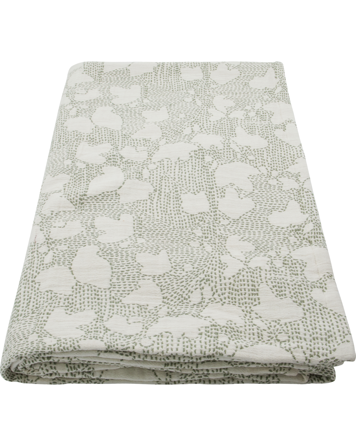 Sengetæppe, HDMori, Råhvid;Kakifarvet