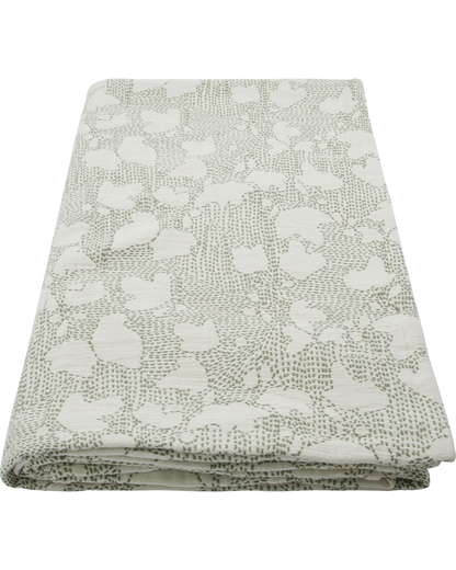 Sengetæppe, HDMori, Råhvid;Kakifarvet