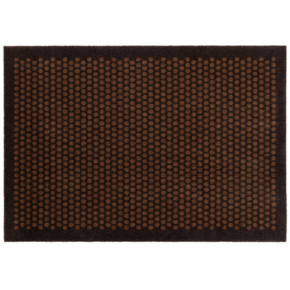 NYHED - TÆPPE/MÅTTE 90 x 130 CM - DOT/COGNAC-DARK BROWN