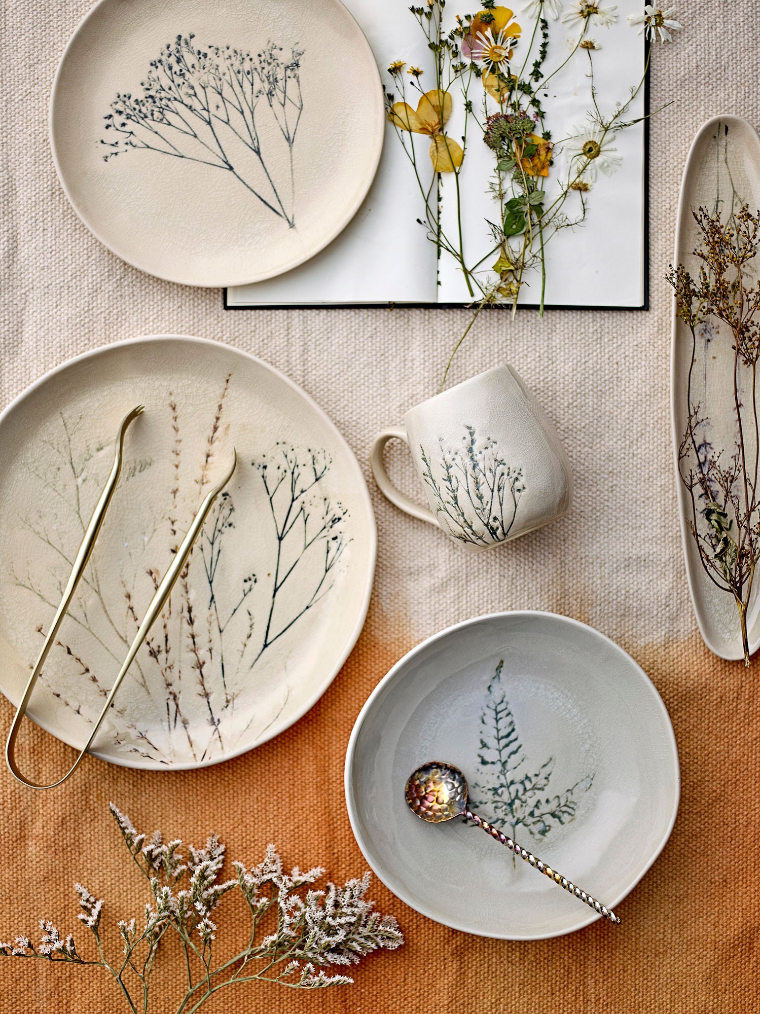 Bloomingville Bea Tallerken, Multipak, Natur, Stentøj