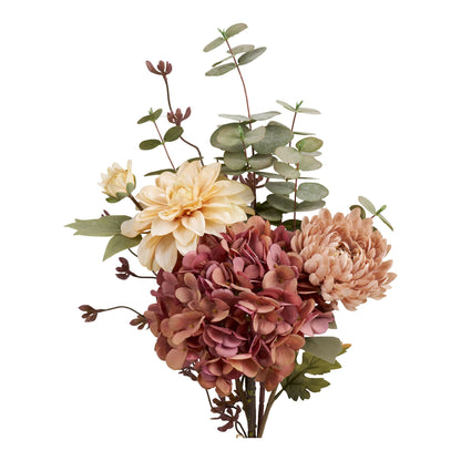 Dahlia Buket - Dahlia buket, kunstige blomster, mix