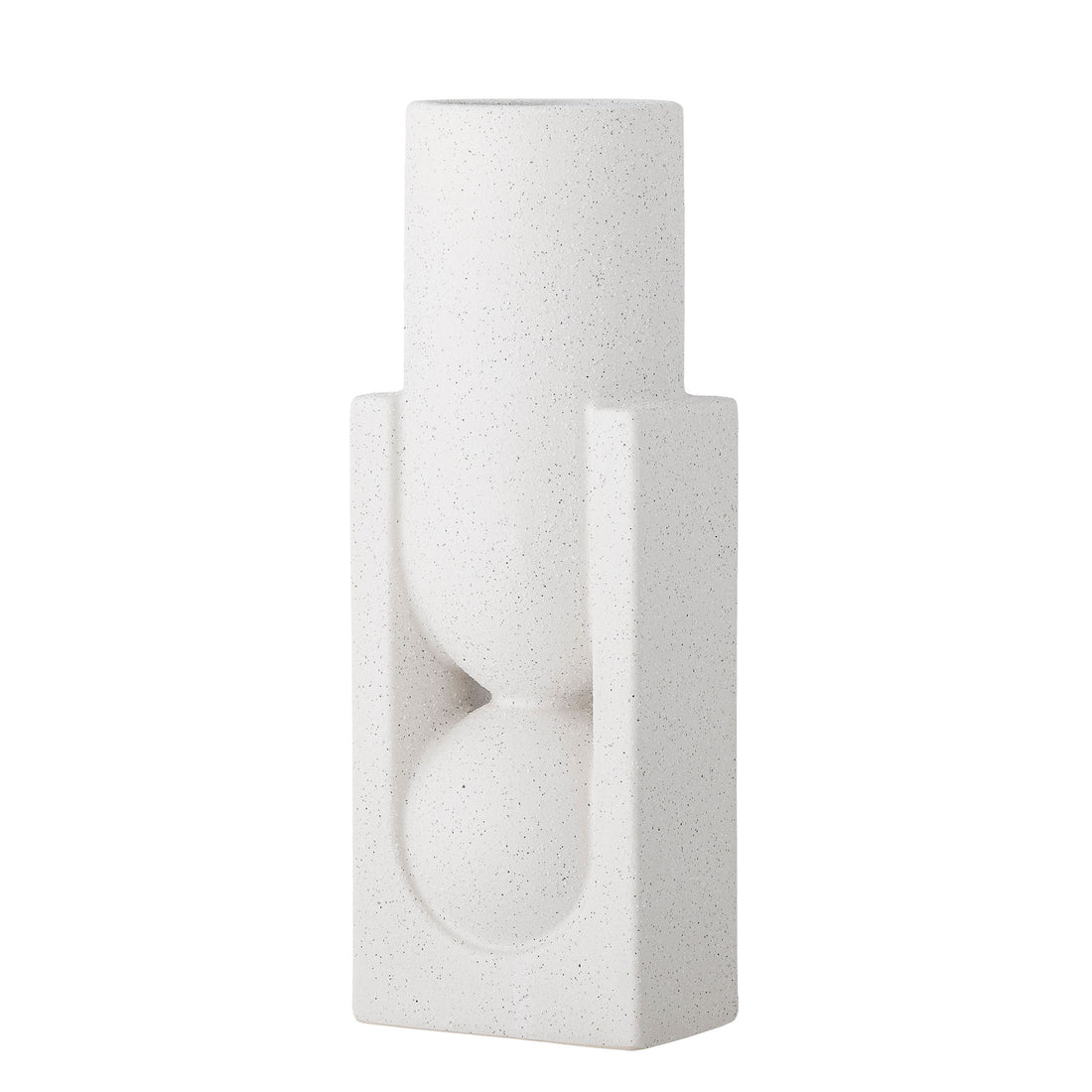 Bloomingville Salome Vase, Hvid, Stentøj