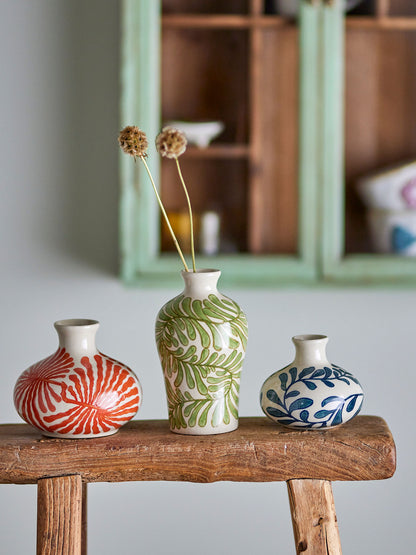 Creative Collection Fauni Vase, Grøn, Stentøj