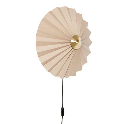Pliss Væglampe Beige - ø48xh16cm, E27