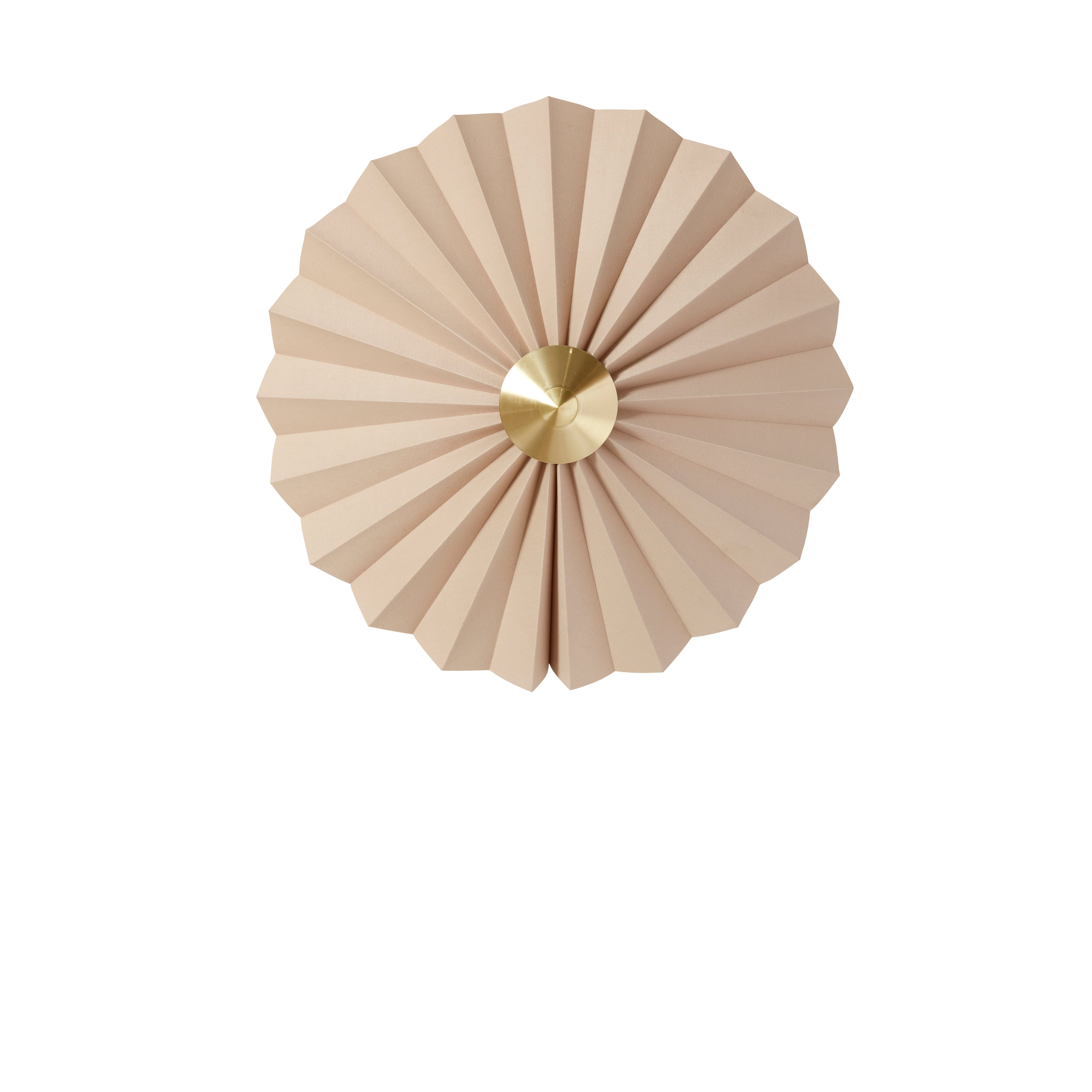 Pliss Væglampe Beige - ø48xh16cm, E27