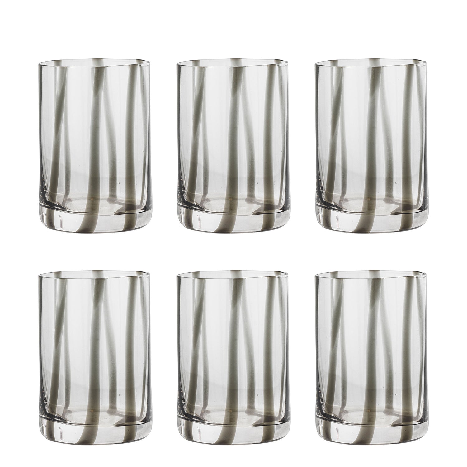 Bloomingville Silja Drikkeglas, Multipak, Sort, Glas