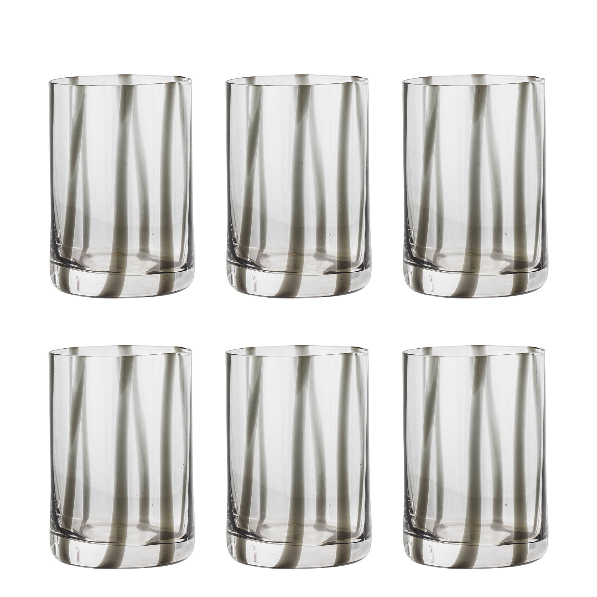 Bloomingville Silja Drikkeglas, Multipak, Sort, Glas