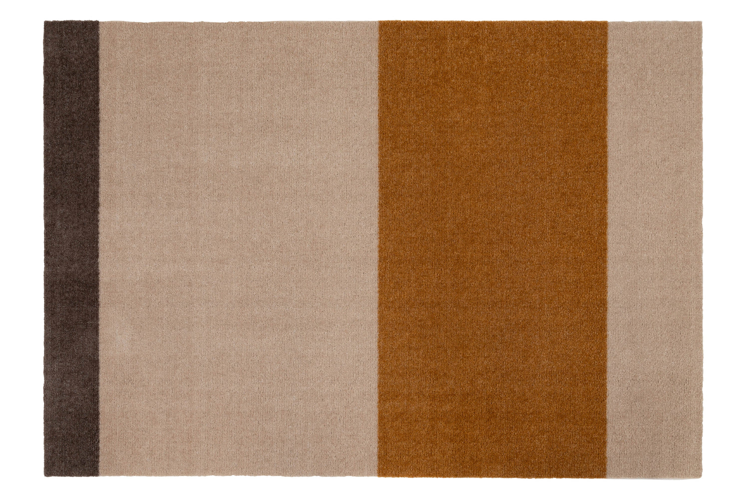 STRIPES HORISONTAL - Ivory/Dijon/Brown