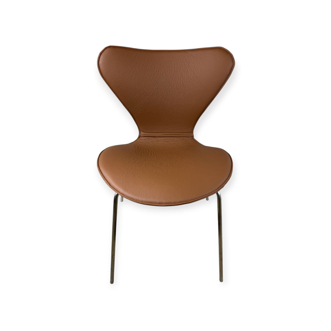 Helbetræk til Arne Jacobsen 3107 stol i cognac læder