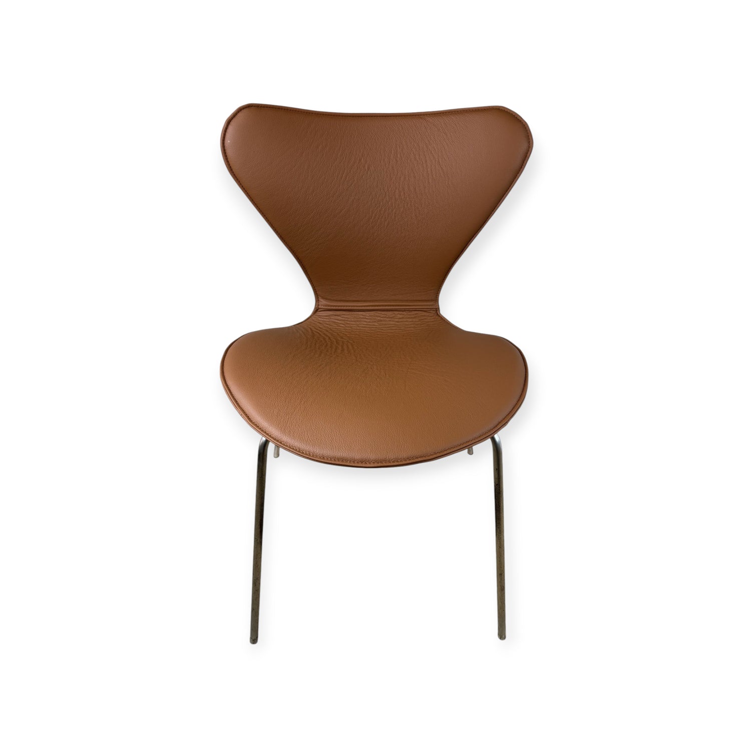 Helbetræk til Arne Jacobsen 3107 stol i cognac læder