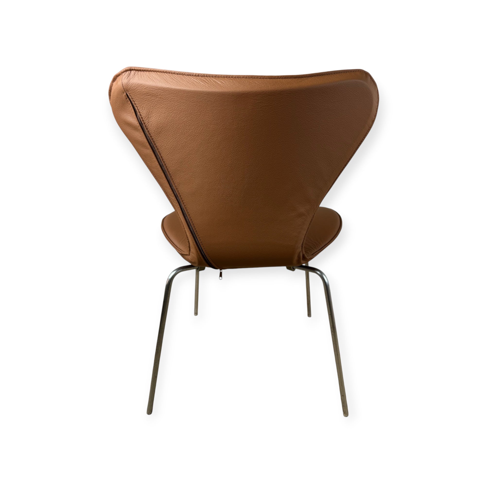 Helbetræk til Arne Jacobsen 3107 stol i cognac læder