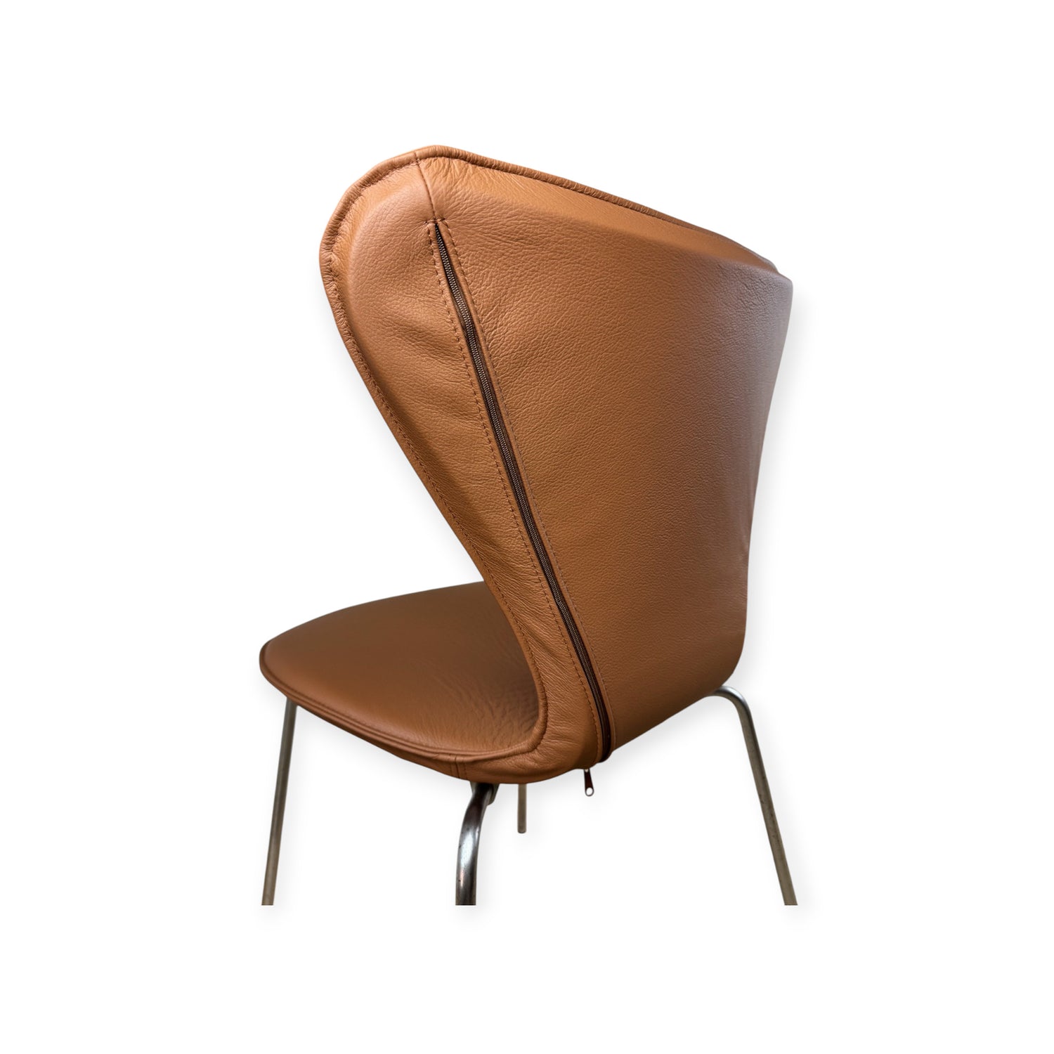 Helbetræk til Arne Jacobsen 3107 stol i cognac læder
