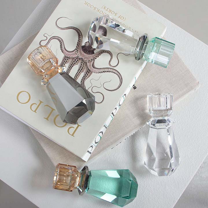 Clematis lysestage, klar/smoke/mintgrøn