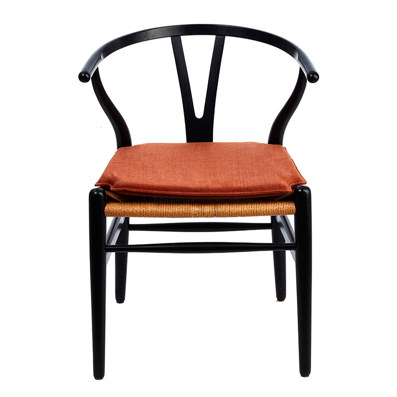 Hynde til Hans J. Wegner Y-stol CH24 i brick stof polstring