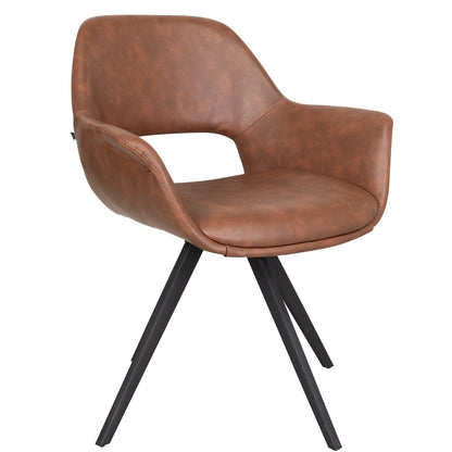 Spisebordsstol Fenja Cognac PU