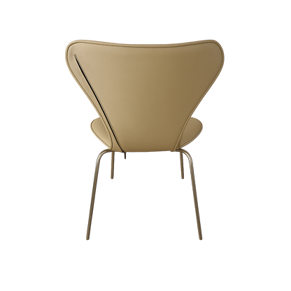 Helbetræk til Arne Jacobsen 3107 stol i sandfarvet læder