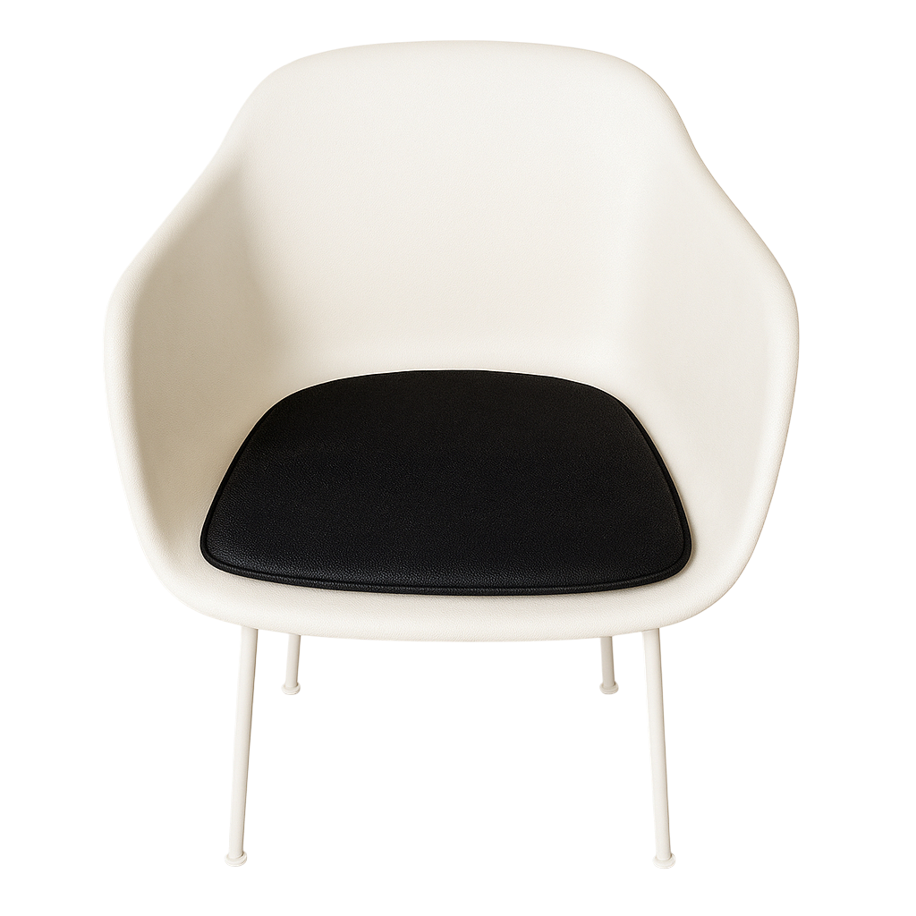 Luksus hynde til Muuto Fiber Armchair stolen i - sort læder