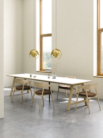 T11 Udtræksbord Hvid laminat - Mat (Crystal white)