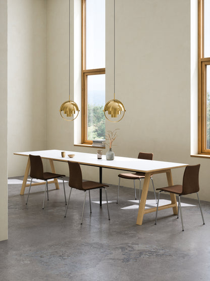 T11 Udtræksbord Hvid laminat - Mat (Crystal white)