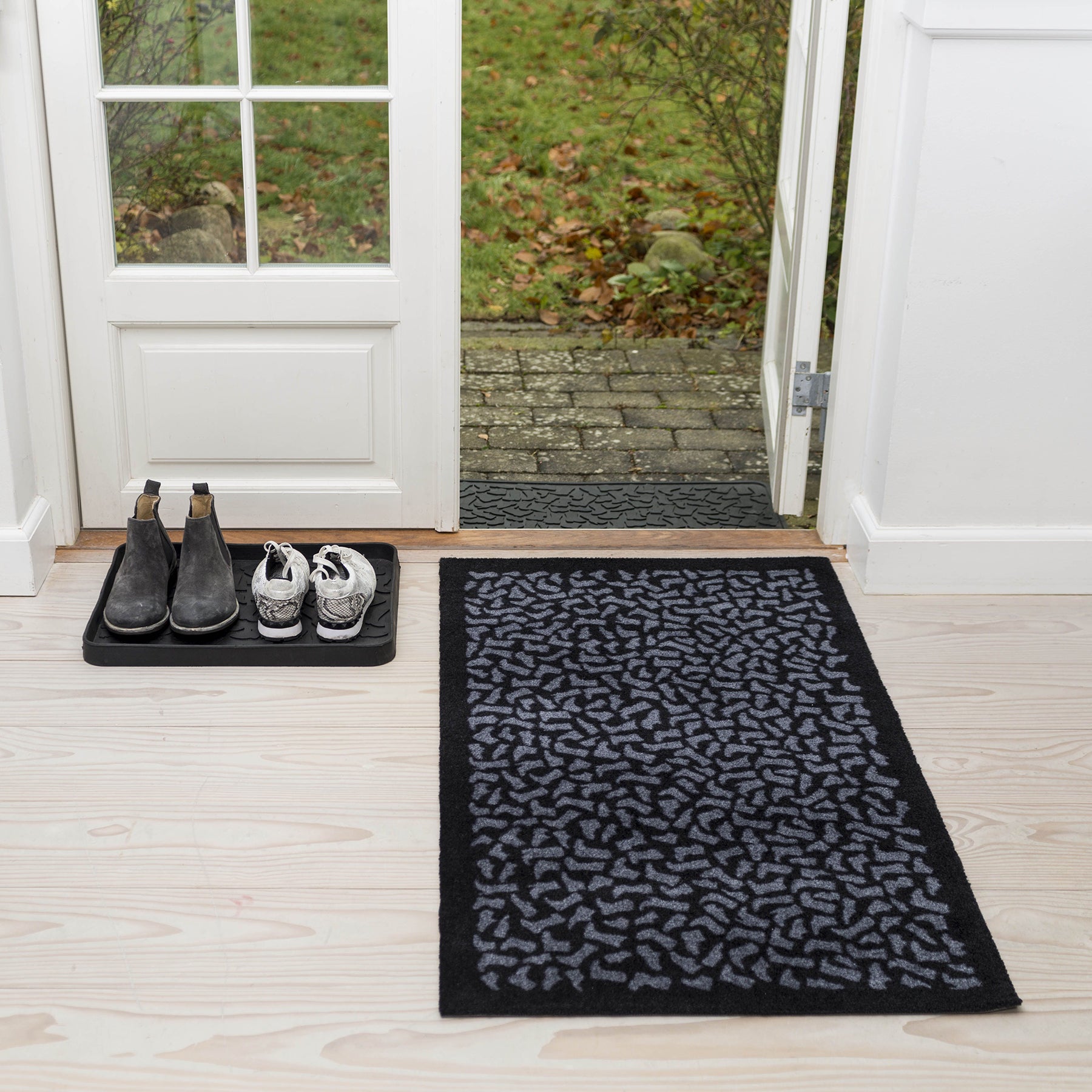 GULVMÅTTE 67 x 120 CM - FOOTWEAR/BLACK GREY