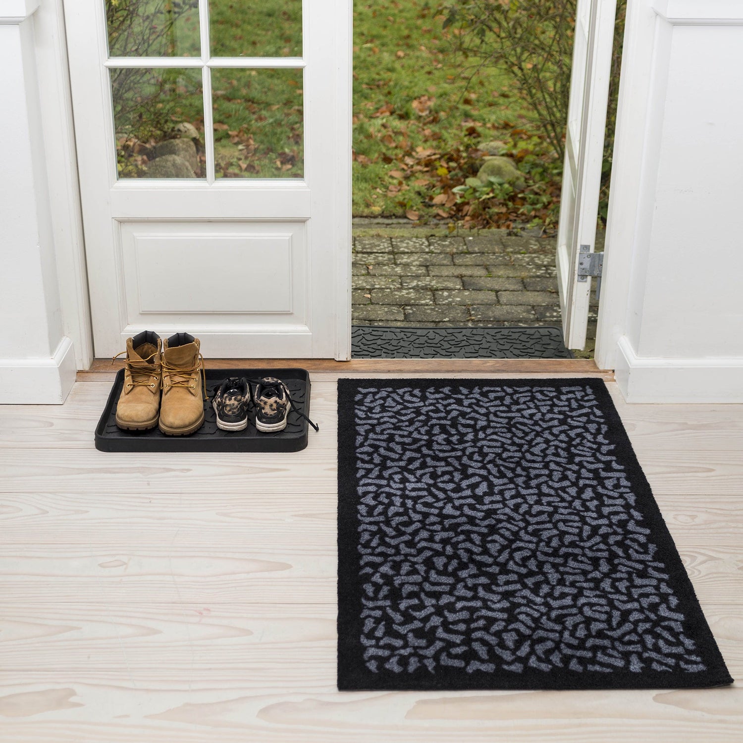 GULVMÅTTE 67 x 120 CM - FOOTWEAR/BLACK GREY