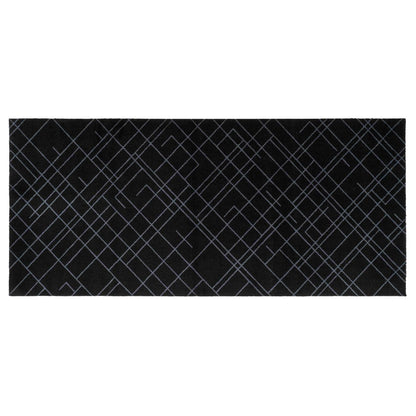 GULVMÅTTE 90 x 200 CM LINES/BLACK-GREY