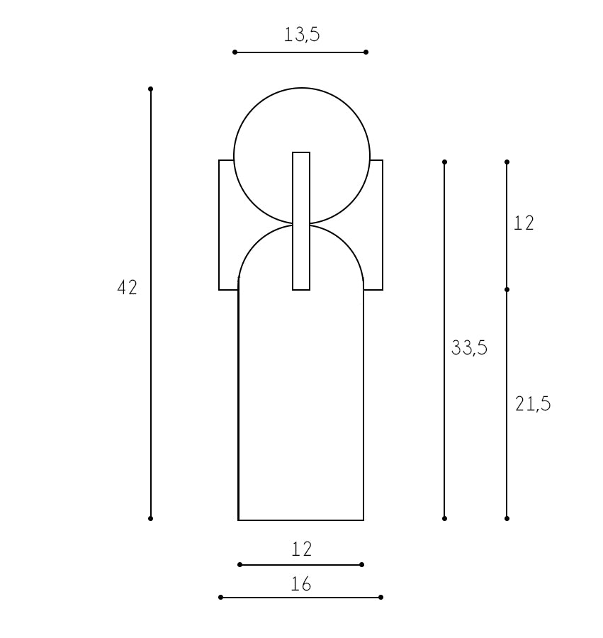 Tornitto Bordslampa Hvid