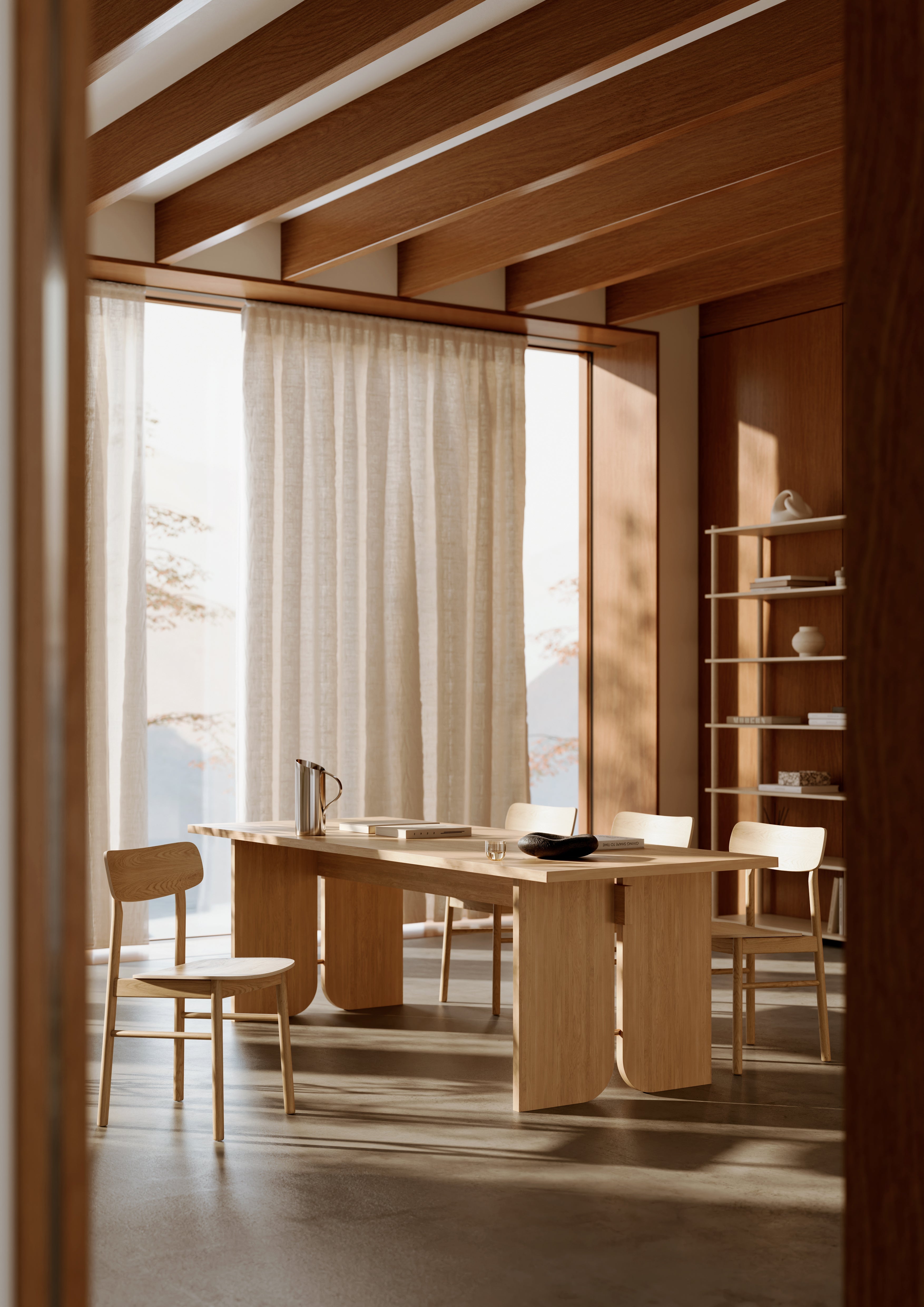 WOUD - Kimono Spisebord - Eg