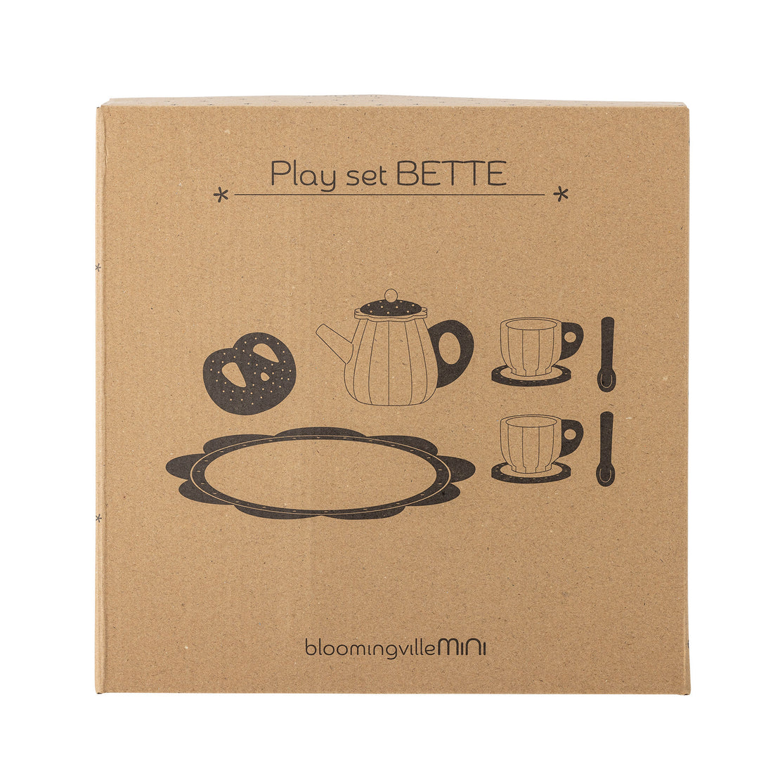 Bloomingville MINI Bette Legetøj, Køkkensæt, Brun, FSC®100%, MDF
