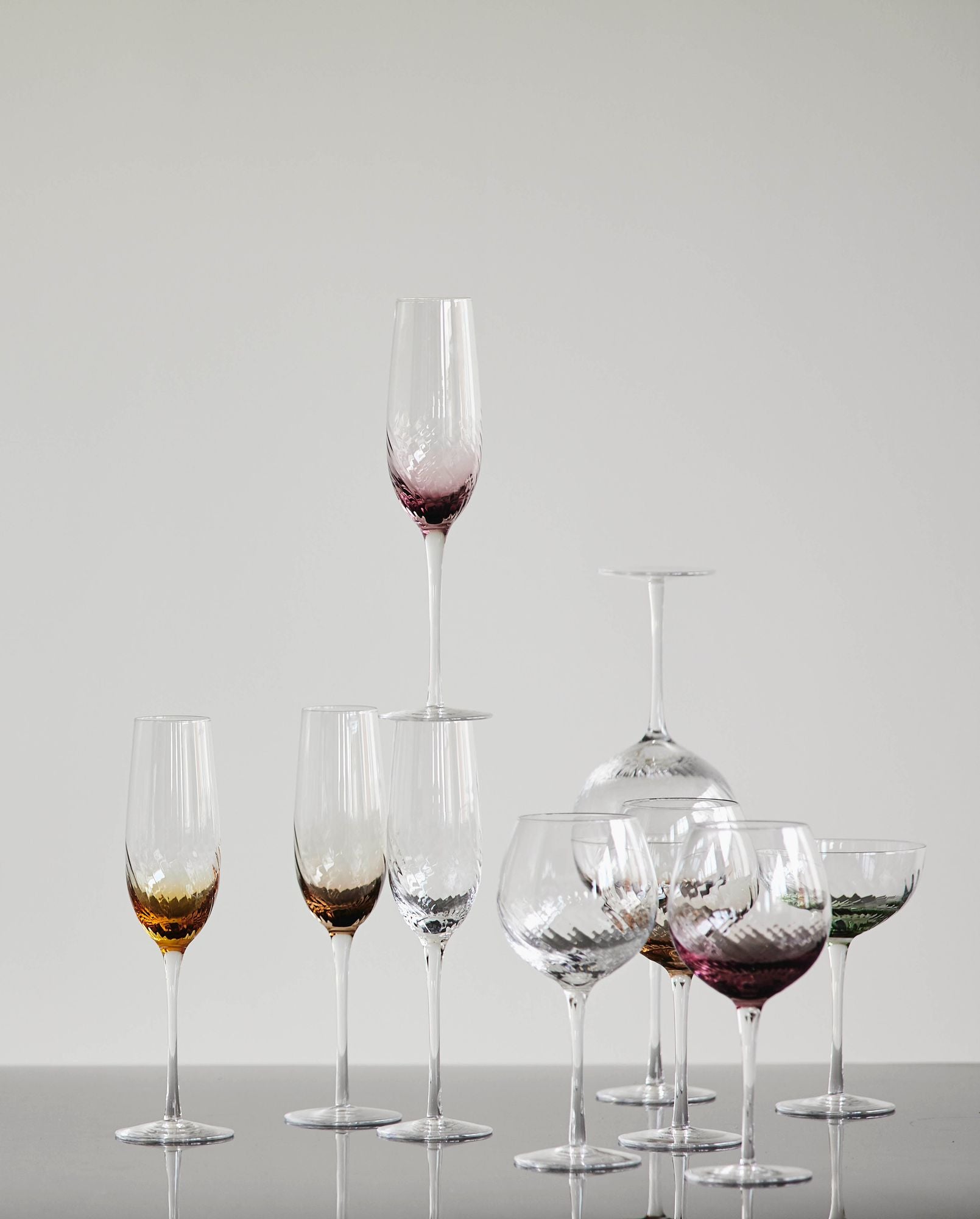GARO champagneglas - h27,5 cm - klar glas