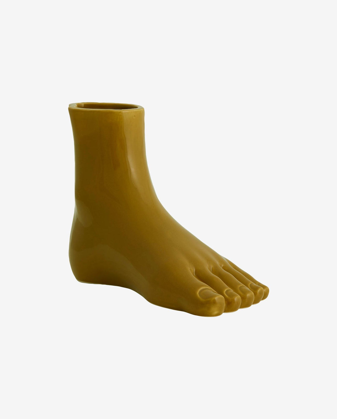ARUBA vase i keramik - h19,5 cm - sennep