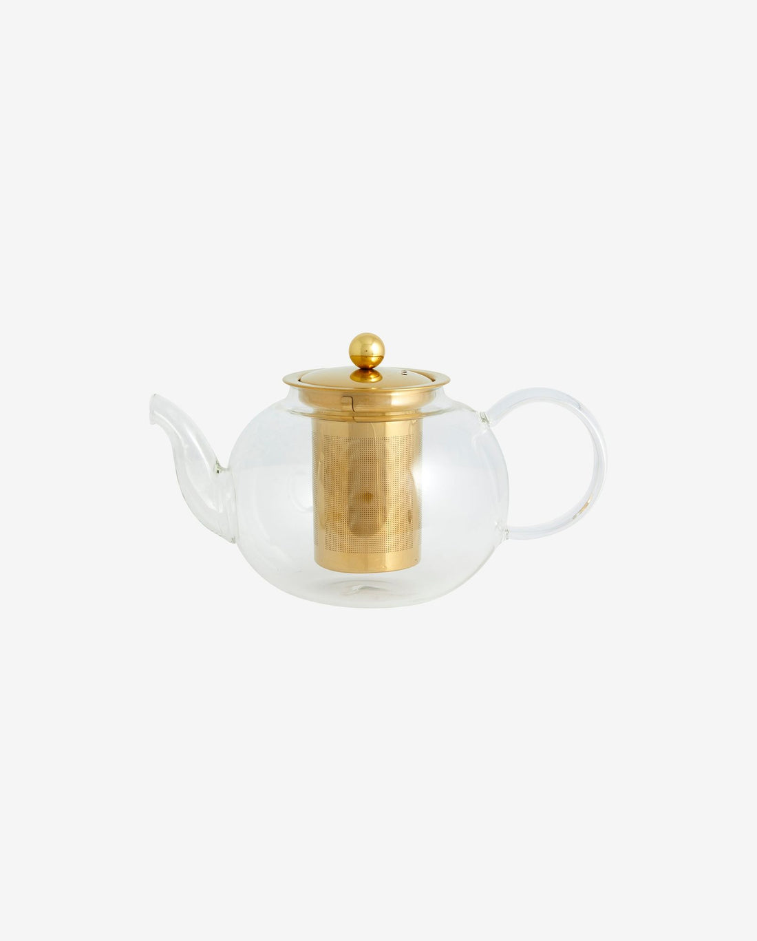 CHILI tekande, glas - guld finish/klar