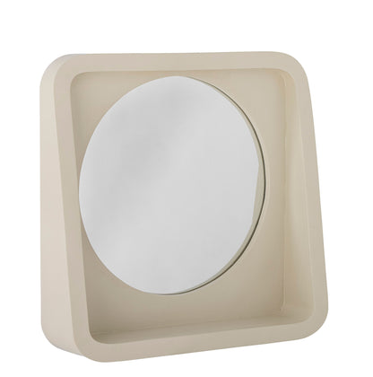 Bloomingville Phoebe Spejl m/Hylde, Natur, Polyresin