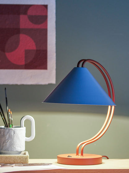 Bloomingville Janya Bordlampe, Rød, Metal