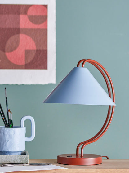 Bloomingville Janya Bordlampe, Rød, Metal