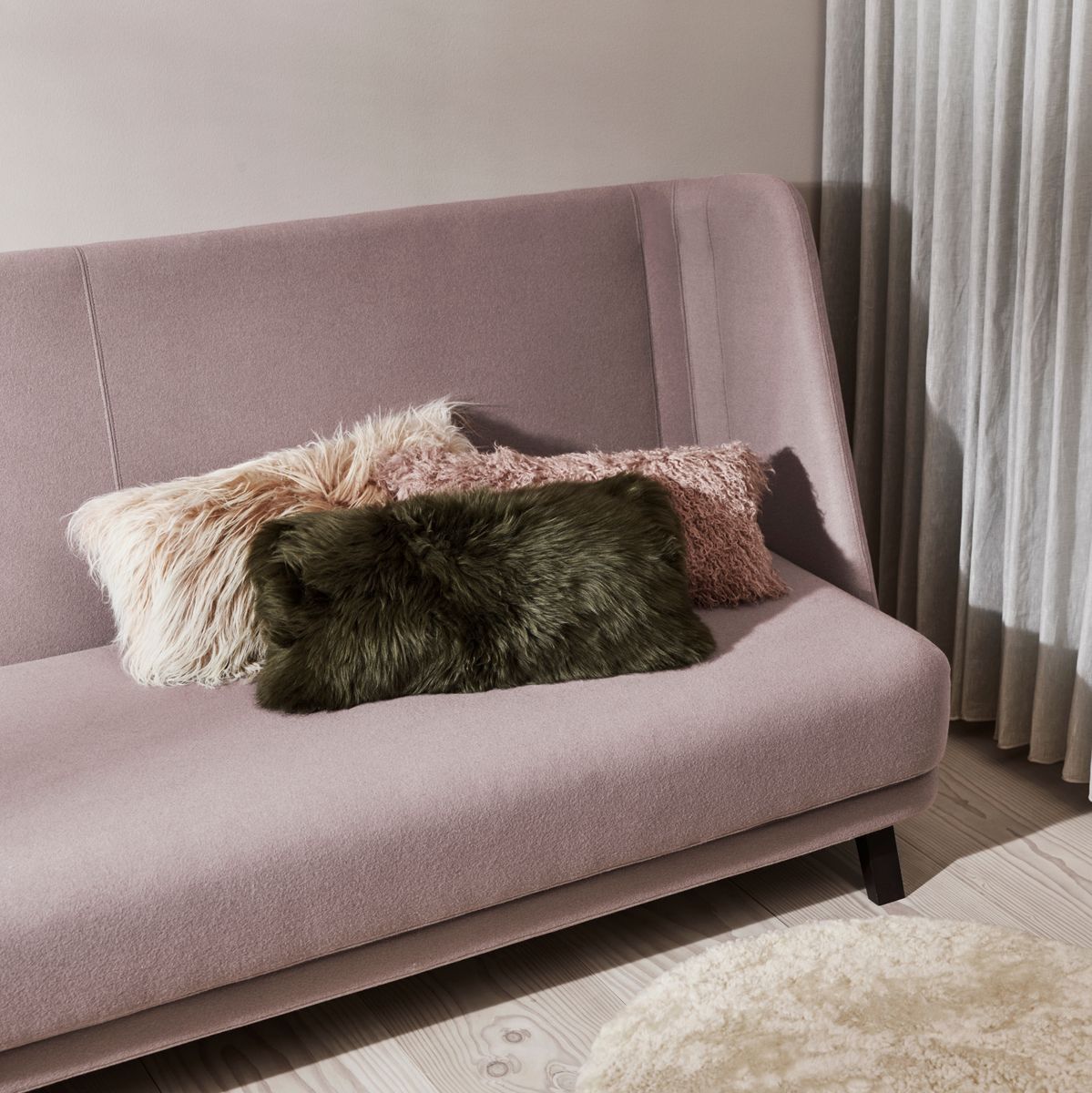 Lammeskindpude | Langhåret | New Zealand | 28x56 cm