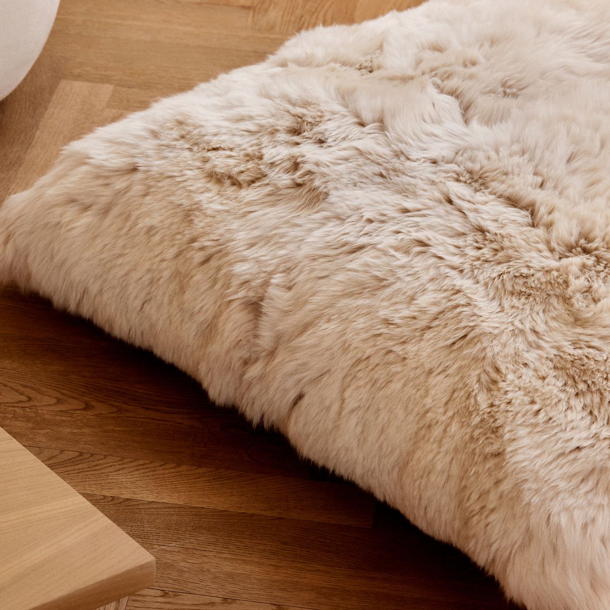 Maxi Float pude | Langhåret | New Zealand | Dobbeltsidet | 90x90 cm