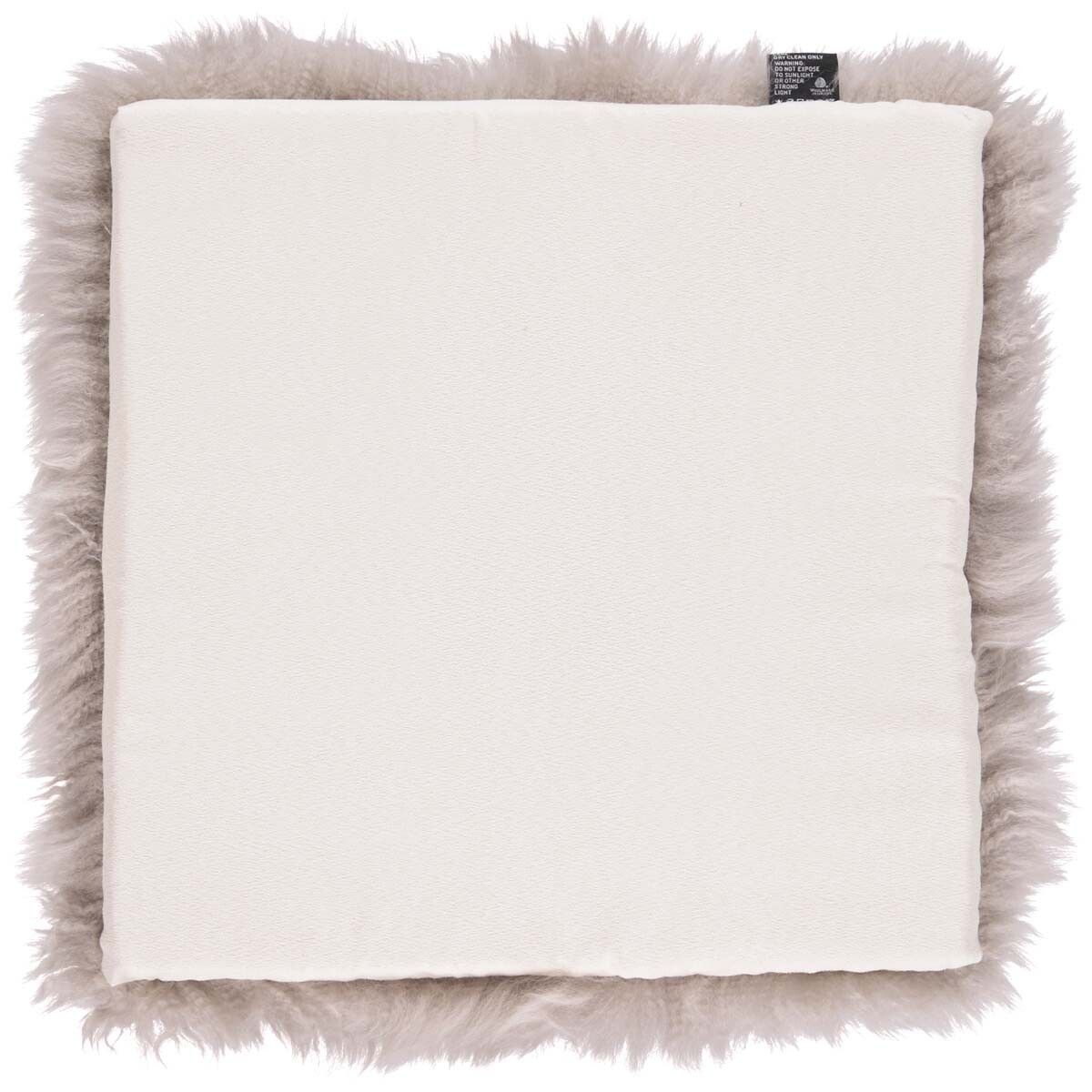 Sædehynde m/fyld | Langhåret | New Zealand | 37x37 cm