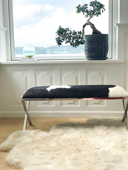 Bænk | Koskind | 110x45x45 cm