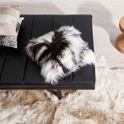 Lammeskindpude | Krøllet | Tibet | 40x40 cm