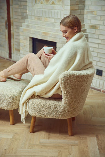 Julia Uldtæppe | 50% Alpaca uld, 50% Lammeuld