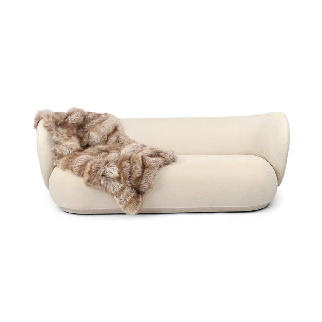 Premium tæppe af ræv | Bagside af kashmir | Pastel | 160x70 cm