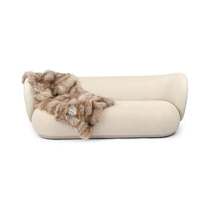 Premium tæppe af ræv | Bagside af kashmir | Pastel | 160x70 cm