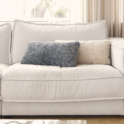 Lammeskindspude | Korthåret | New Zealand | Dobbeltsidet | 30x60 cm