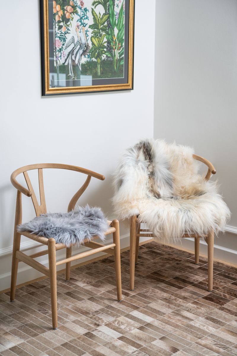 Langhåret Lammeskind 110 cm.
