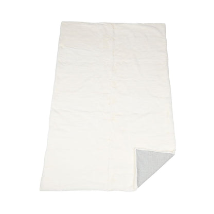 Minkplaid | Bagside af kashmir | Pearl | 122x180 cm