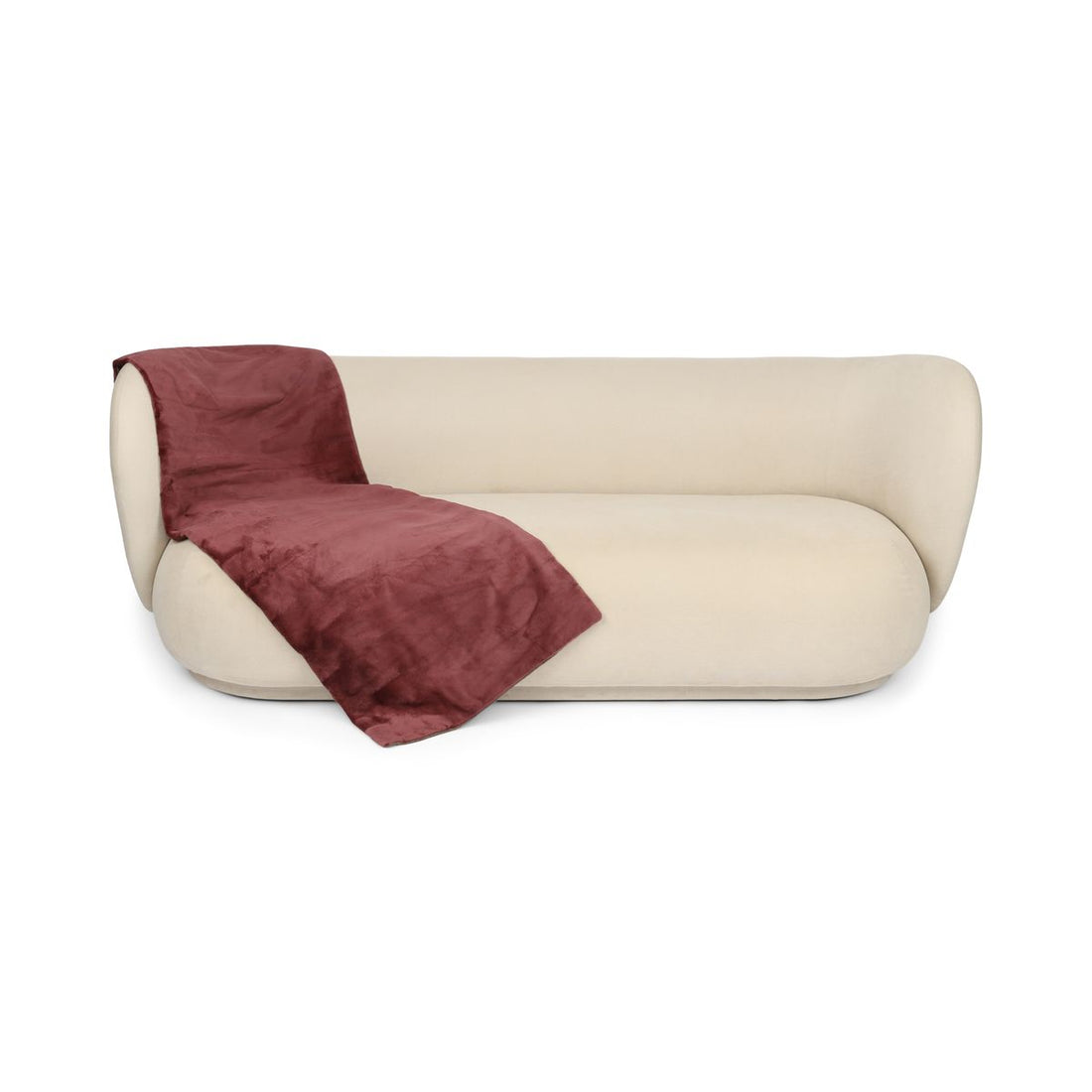 Minkplaid | Bagside af kashmir | Old Rose | 62x158 cm