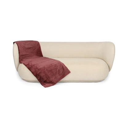 Minkplaid | Bagside af kashmir | Old Rose | 62x158 cm