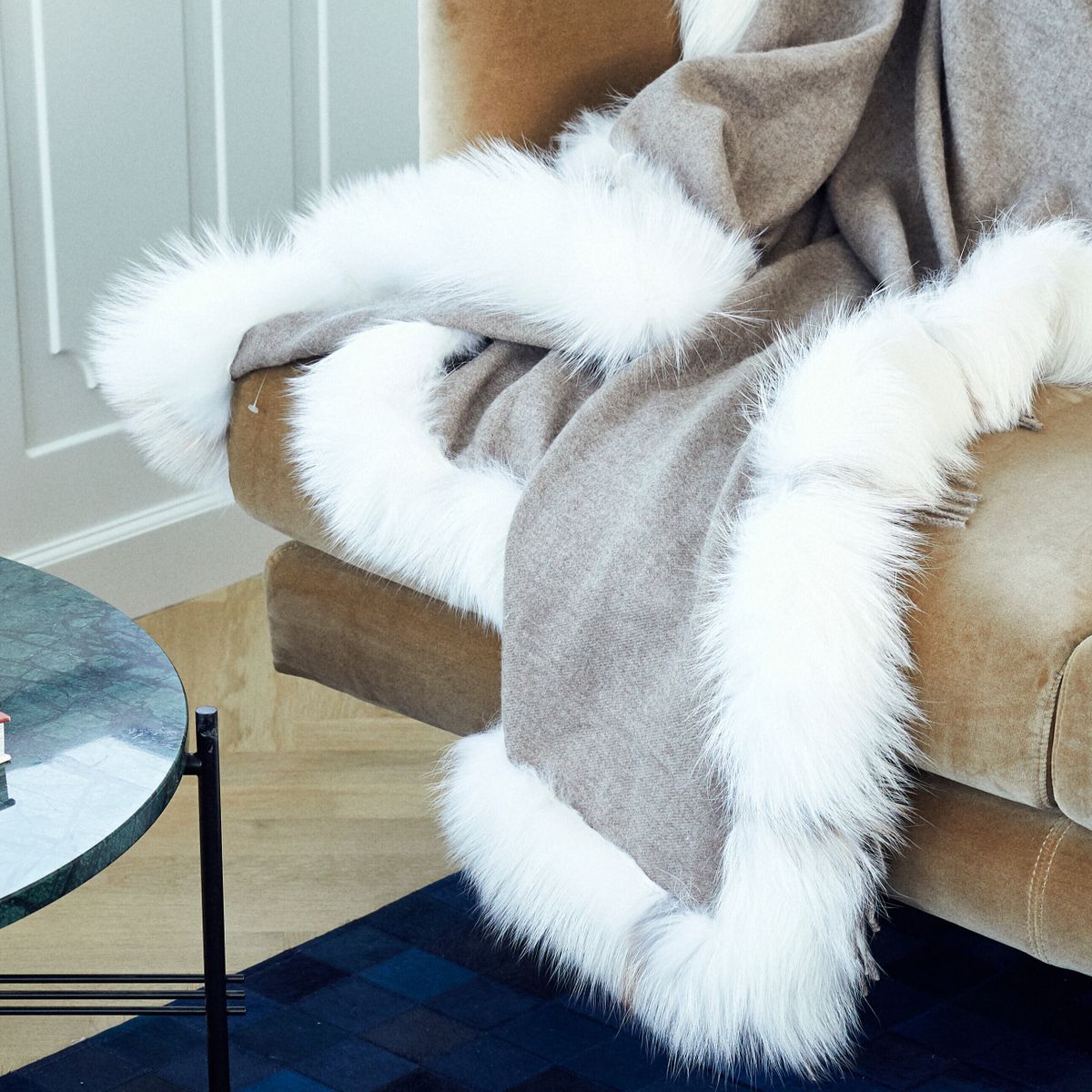 Plaid | Kashmir, ræv | 130x200 cm